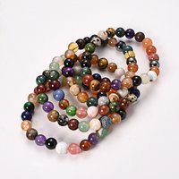 Bracelet Élastique en Pierres Mélangées pour Femmes — Bracelet Femme