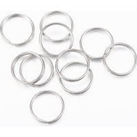 304 Stainless Steel Split Rings, Double Loops Jump Rings — Jewelry Findings