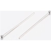 Épingles à tête boule en acier inoxydable 304, résistant à l'oxydation, 25x0.6mm — Accessoires pour bijoux