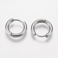 Trouvailles de boucles d'oreilles huggie en acier inoxydable 201 avec broches — Accessoires pour bijoux