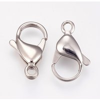 304 Stainless Steel Lobster Claw Clasps, Parrot Trigger Clasps — Jewelry Findings