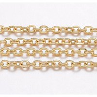 Ion Plating 304 Stainless Steel Cable Chains for Jewelry Making