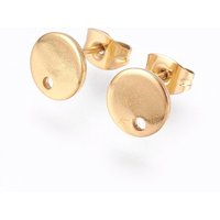 Trouvailles de Boucles d'Oreilles en Acier Inoxydable 304 Plaqué Ion, Doré — Accessoires pour bijoux