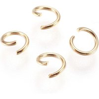 Anneaux de saut ouverts en acier inoxydable 304, dorés, 21 gauge, 1000pcs — Accessoires pour bijoux