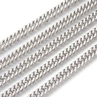 201 Stainless Steel Cuban Link Chains, Unwelded, 6mm — Chains, Wire & Cord