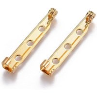 Trouvailles de broche en acier inoxydable 304, plaquées or 18K — Accessoires pour bijoux