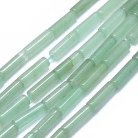 Brins de perles d'aventurine verte naturelle, colonne, 11-15mm — Perles à bijoux