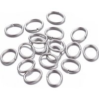 Anneaux Brisés Ovales en Acier Inoxydable 304 Résistants au ternissement — Accessoires pour bijoux