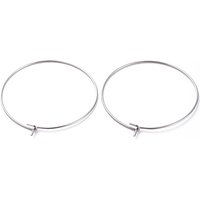 Trouvailles de boucles d'oreilles en acier inoxydable chirurgical 316, 35mm — Accessoires pour bijoux