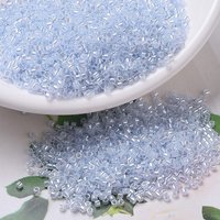 Miyuki Delica Beads, Cylinder, Japanese Seed Beads, Sky Blue Ceylon — Jewelry Beads
