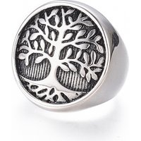Bagues larges en acier inoxydable 304 avec arbre de vie, tailles 7-12 — Bijoux fantaisie