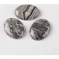 Cabochons ovales en agate folle naturelle, 18x13x5mm