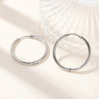 Tarnish Resistant 304 Stainless Steel Huggie Hoop Earrings — Hoop Earrings