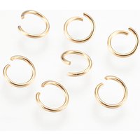 Anneaux ouverts en acier inoxydable 304, dorés, 21 gauge, 6mm — Accessoires pour bijoux