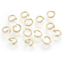 Anneaux ouverts en acier inoxydable 304, plaqué or 18K, 20 Gauge — Accessoires pour bijoux