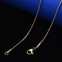 Collier en chaîne Boston en acier inoxydable 304 avec plaquage PVD — Collier pendentif