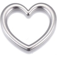 Anneaux de Liaison en Acier Inoxydable 304 en Forme de Coeur — Accessoires pour bijoux