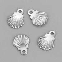 Non-Tarnish 304 Stainless Steel Shell Charms — Charms & Pendants