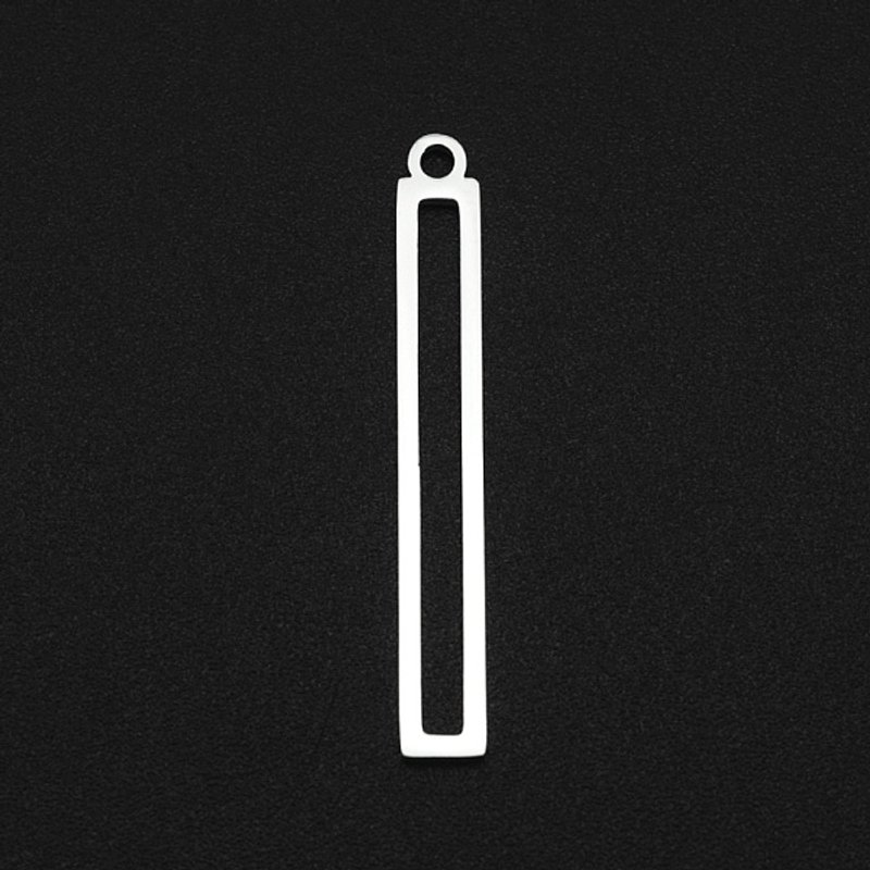 Non-Tarnish 201 Stainless Steel Rectangle/Bar Pendants — Charms & Pendants