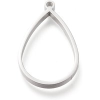 Pendants en acier inoxydable 304 à dos ouvert pour bijoux — Outils de création de bijoux
