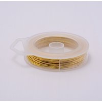 Round Brass Craft Wire, Unplated, 20 Gauge, 10m Roll