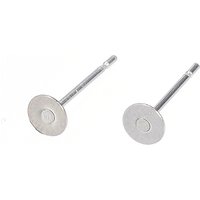 Trouvailles de clous d'oreilles en acier inoxydable 304 sans ternissement 12x4mm