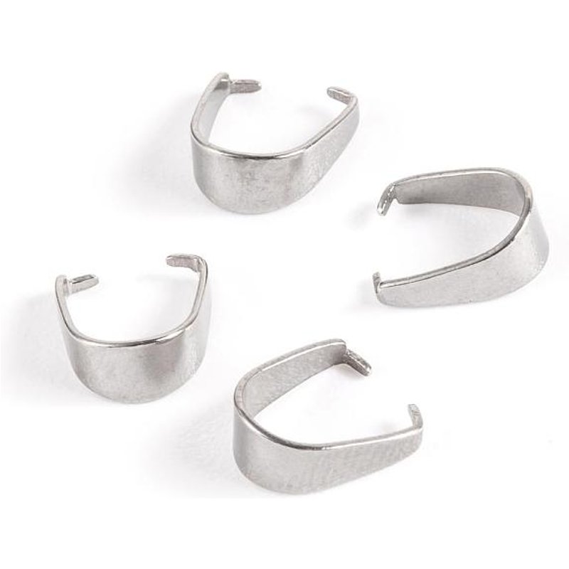 Bails à clipser en acier inoxydable 304, non ternissant, 7x4x3mm — Accessoires pour bijoux