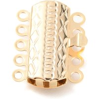 304 Stainless Steel Multi-Strand Box Clasps with Flower Design — Jewelry Findings