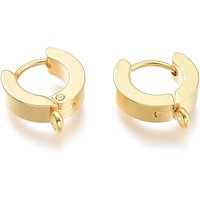 Trouvailles de Boucles d'Oreilles Huggie en Acier Inoxydable 201 avec Plaquage en Or 24K — Accessoires pour bijoux