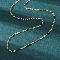 Collier en chaîne en laiton avec plaquage en or 18K, 16,3 pouces — Collier pendentif