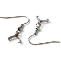 Crochets d'oreilles en acier inoxydable 304 avec bails à pince — Accessoires pour bijoux