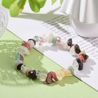 Mixed Gemstone Chips Stretch Bracelet for Kids - 1-7/8" Diameter — Bracelet Women