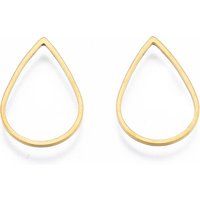 Anneaux de Liaison en Acier Inoxydable 201, Goutte, Doré, 21x14x1mm — Accessoires pour bijoux