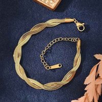 Bracelet en acier inoxydable 304 en chaîne torsadée pour hommes et femmes — Bracelet Femme