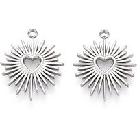 Pendentif en Acier Inoxydable 304 en Forme de Cœur — Breloques et pendentifs