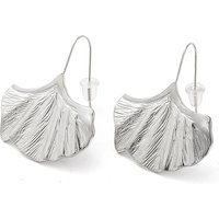 Boucles d'oreilles pendantes en forme de feuille de Ginkgo en acier inoxydable — Bijoux fantaisie
