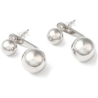 Boucles d'oreilles à clou rond en laiton plaqué Rack — Bijoux fantaisie