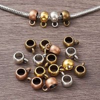 20Pcs Bails Tubulaires Rondelles en Alliage de Style Tibétain - Couleurs Mélangées — Accessoires pour bijoux