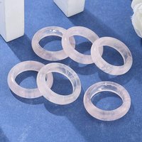 Bagues en Quartz Rose Naturel, Diamètre Intérieur de 18-20mm — Bijoux fantaisie