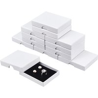 Boîte à Bijoux en Carton Rectangulaire pour Boucles d'Oreilles, Anneaux, Colliers — Boîte à bijoux