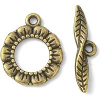 Tibetan Style Toggle Clasps, Antique Bronze, Cadmium Free