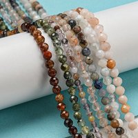 Natural Mixed Gemstone Beads Strands, Faceted, Round 2-4mm — Jewelry Beads