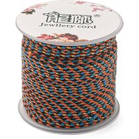 Cordons en Polycoton 4-Fil avec Fil Doré pour DIY et Décorations Murales — Chaînes, fils et cordons