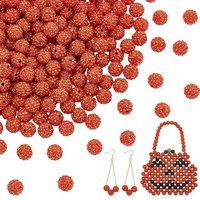 200 Pcs Perles Pave Disco Ball, Argile Polymère Rhinestone, Hyacinth — Perles à bijoux