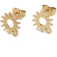 Ion Plating 304 Stainless Steel Sun Stud Earring Findings — Jewelry Findings