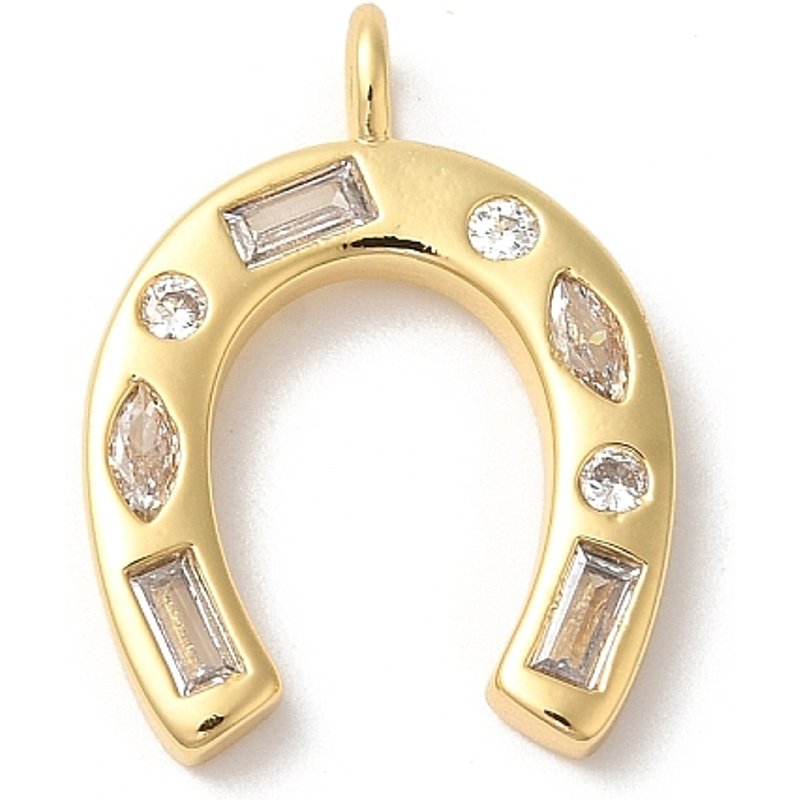Pendentifs en Zircon Cubique Clair en Laiton Rack Plating — Breloques et pendentifs