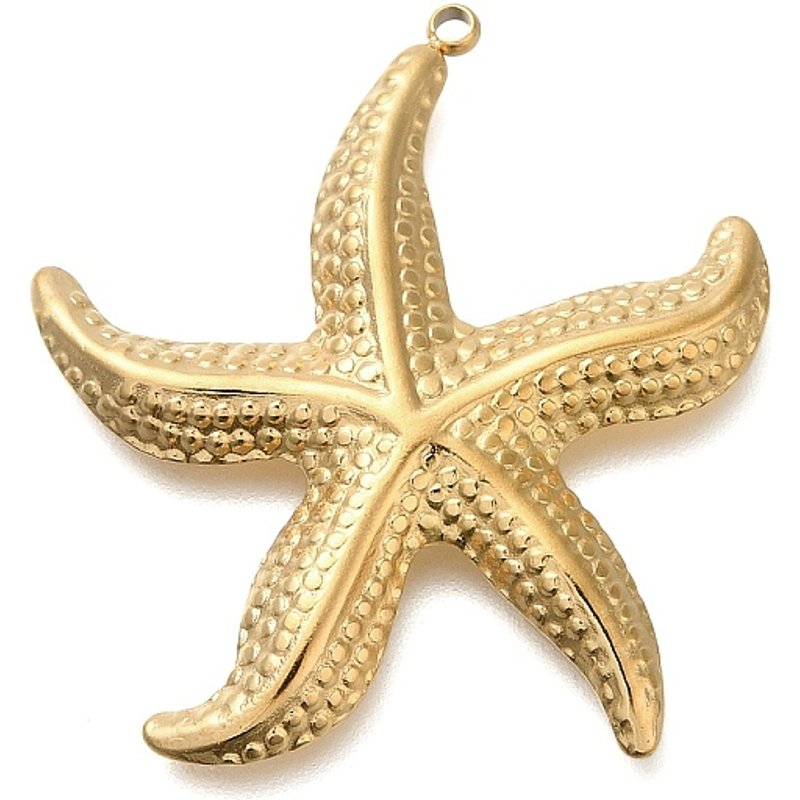 Pendentif Étoile de Mer en Acier Inoxydable 304 avec Ion Plating — Breloques et pendentifs