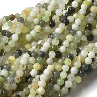 Brins de perles de jade naturel, rond, 6,5 mm, 58 pcs/brin — Perles à bijoux