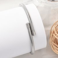 Bracelets à ressort en acier inoxydable 304 pour femmes, design empilable — Bracelet Femme