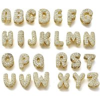 Brass Micro Pave Cubic Zirconia Multi-Strand Links, 18K Gold Plated
